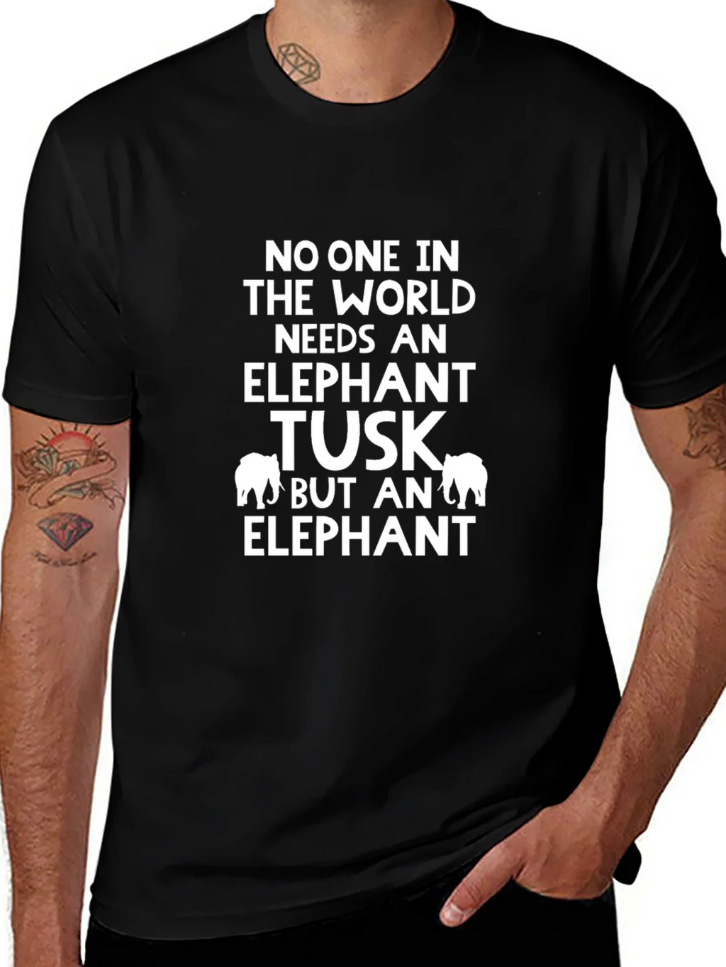 Elephant Tusk Awareness Graphic Tee