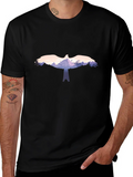 Eagle Landscape Graphic Black T-Shirt