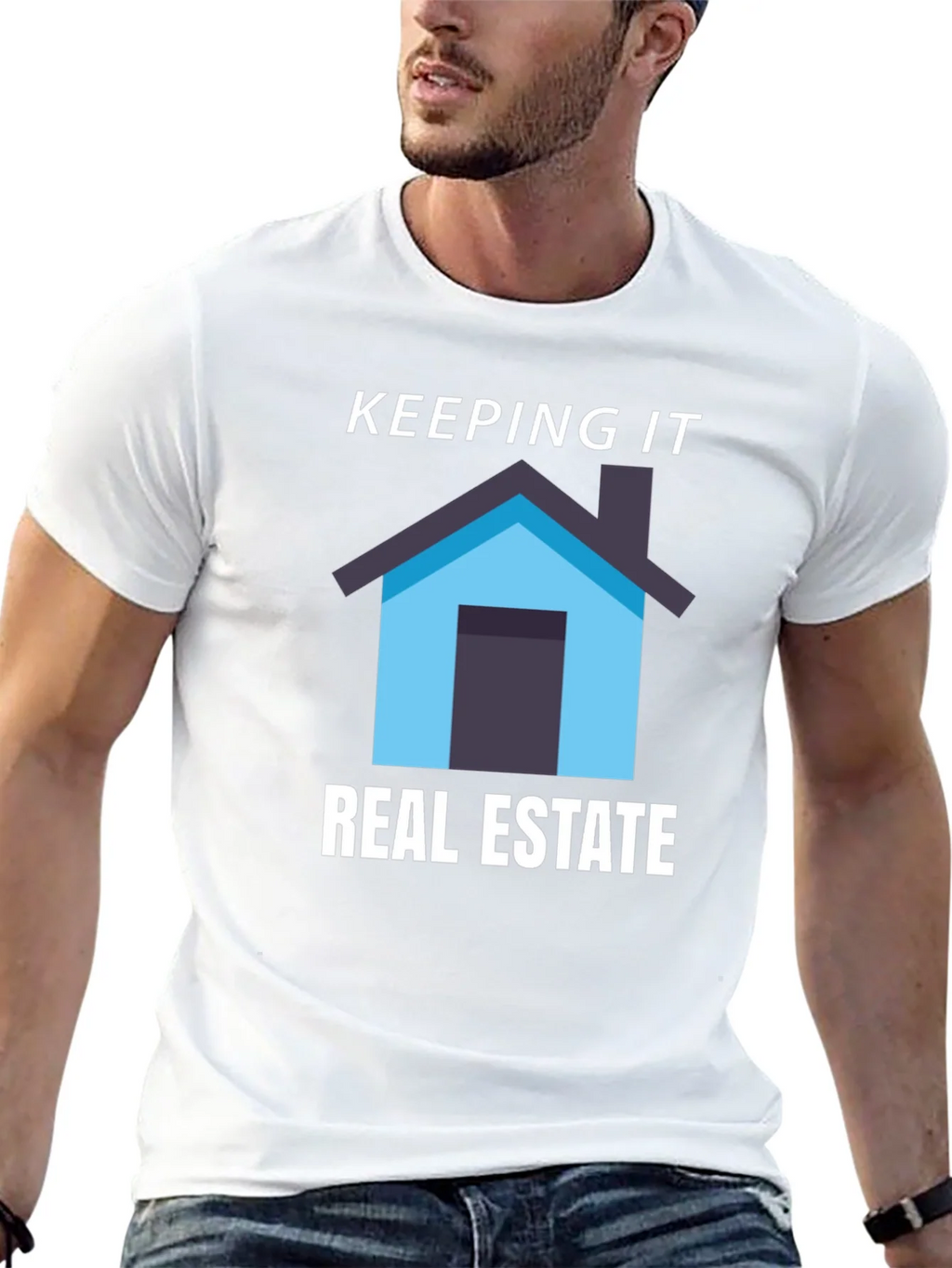Keeping it Real Estate T-Shirt - Home Graphic