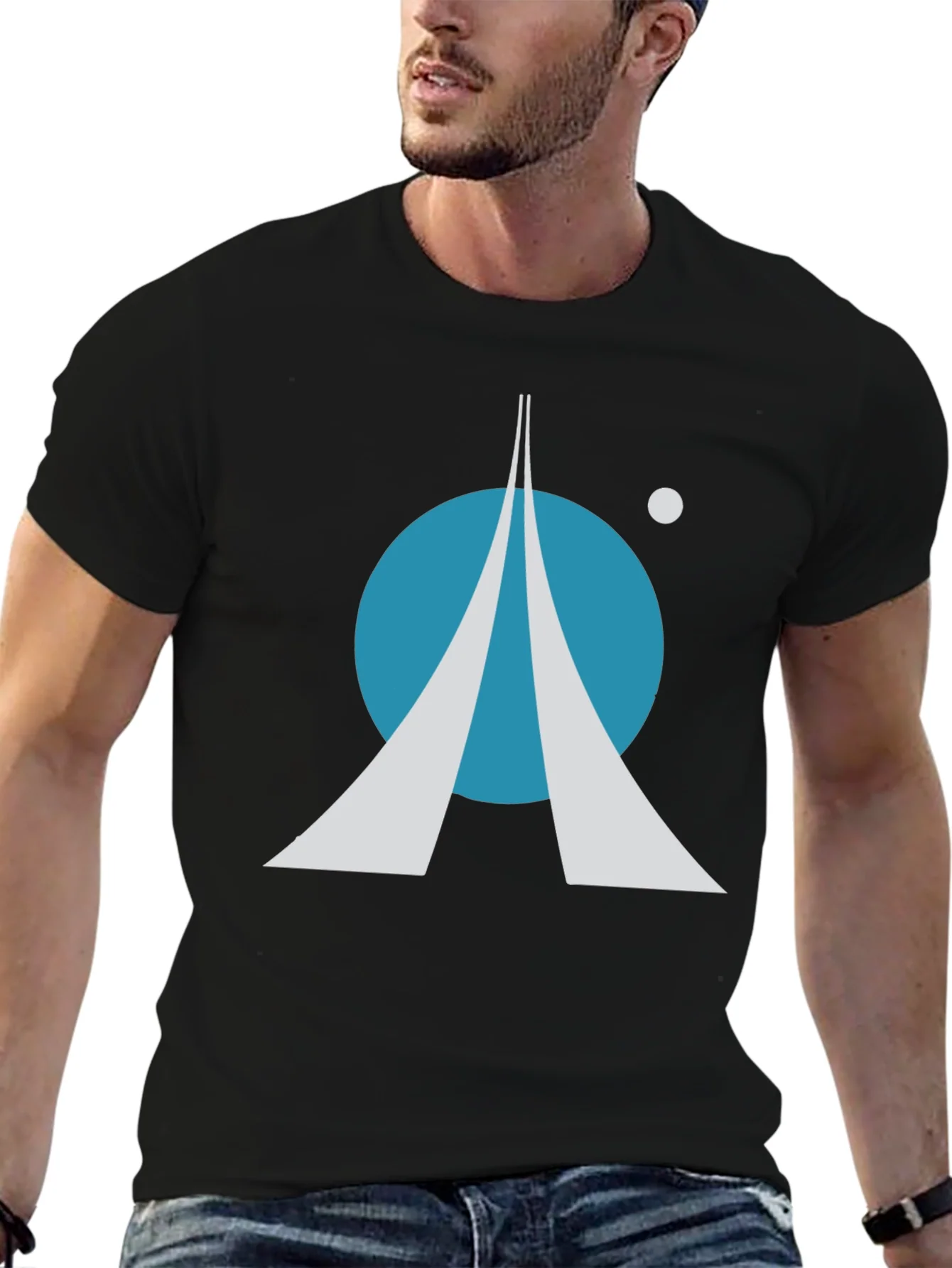 Space Exploration T-Shirt: Retro Rocket Launch Design