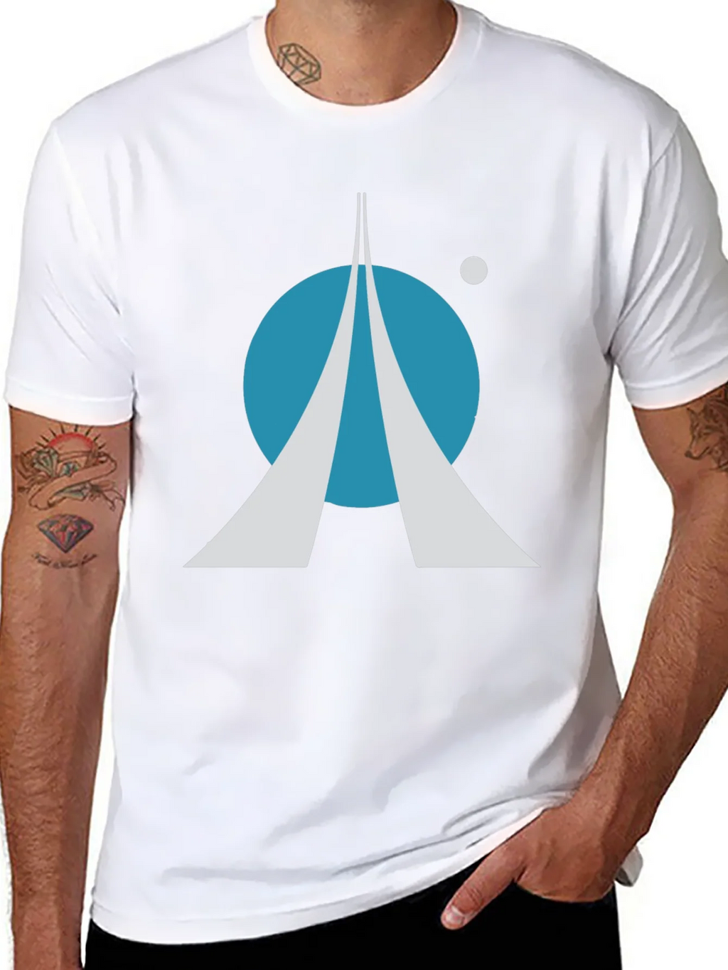 Space Exploration T-Shirt: Retro Rocket Launch Design