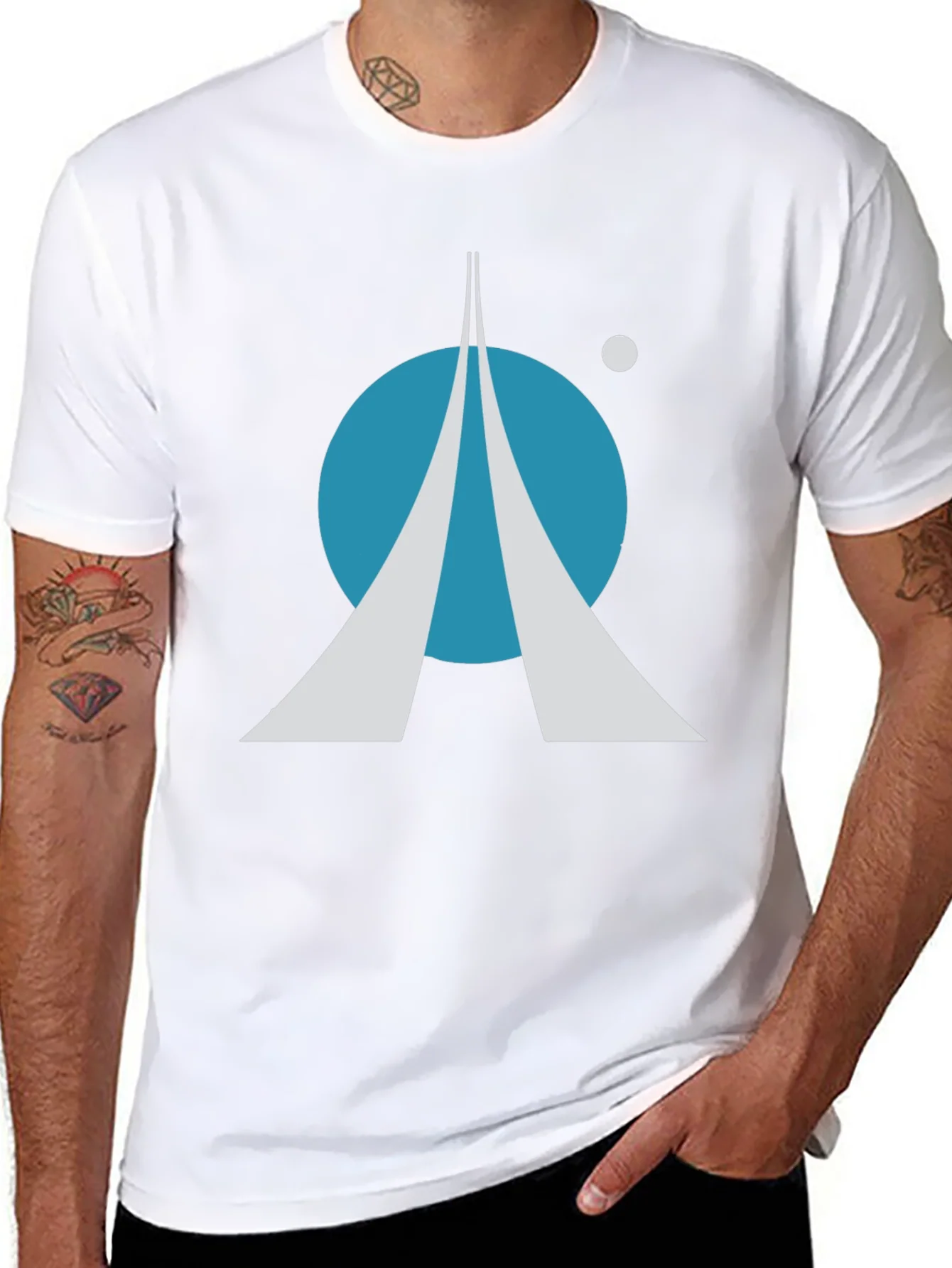 Space Exploration T-Shirt: Retro Rocket Launch Design