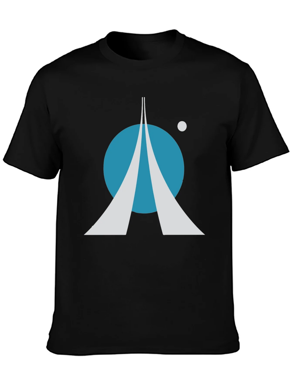 Space Exploration T-Shirt: Retro Rocket Launch Design