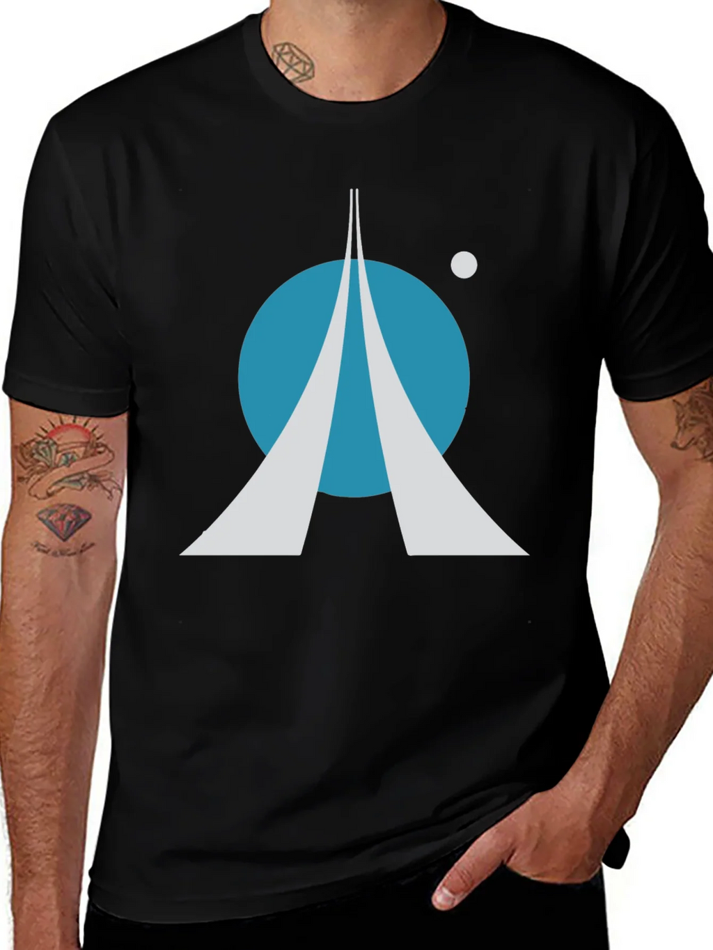 Space Exploration T-Shirt: Retro Rocket Launch Design