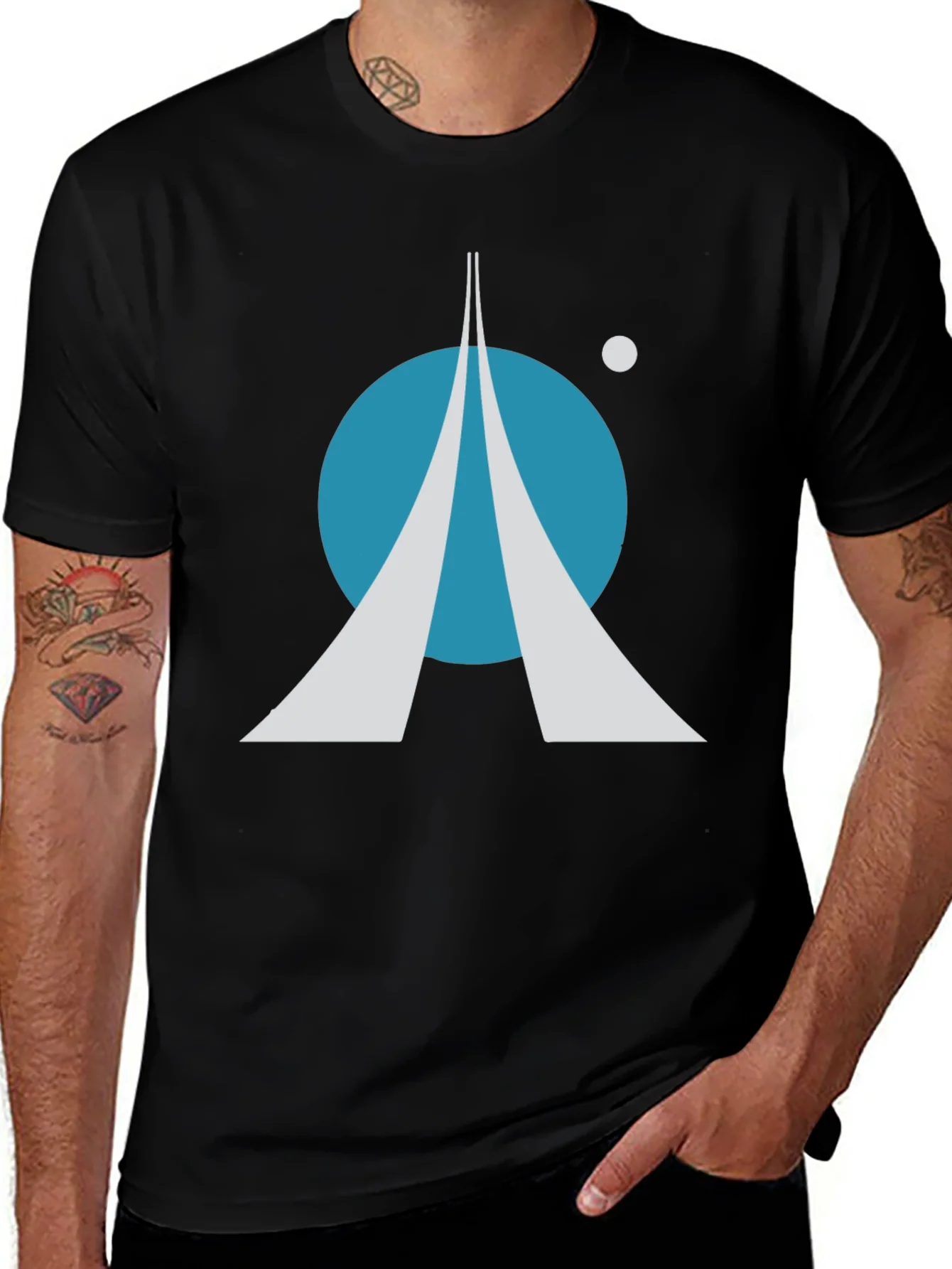 Space Exploration T-Shirt: Retro Rocket Launch Design