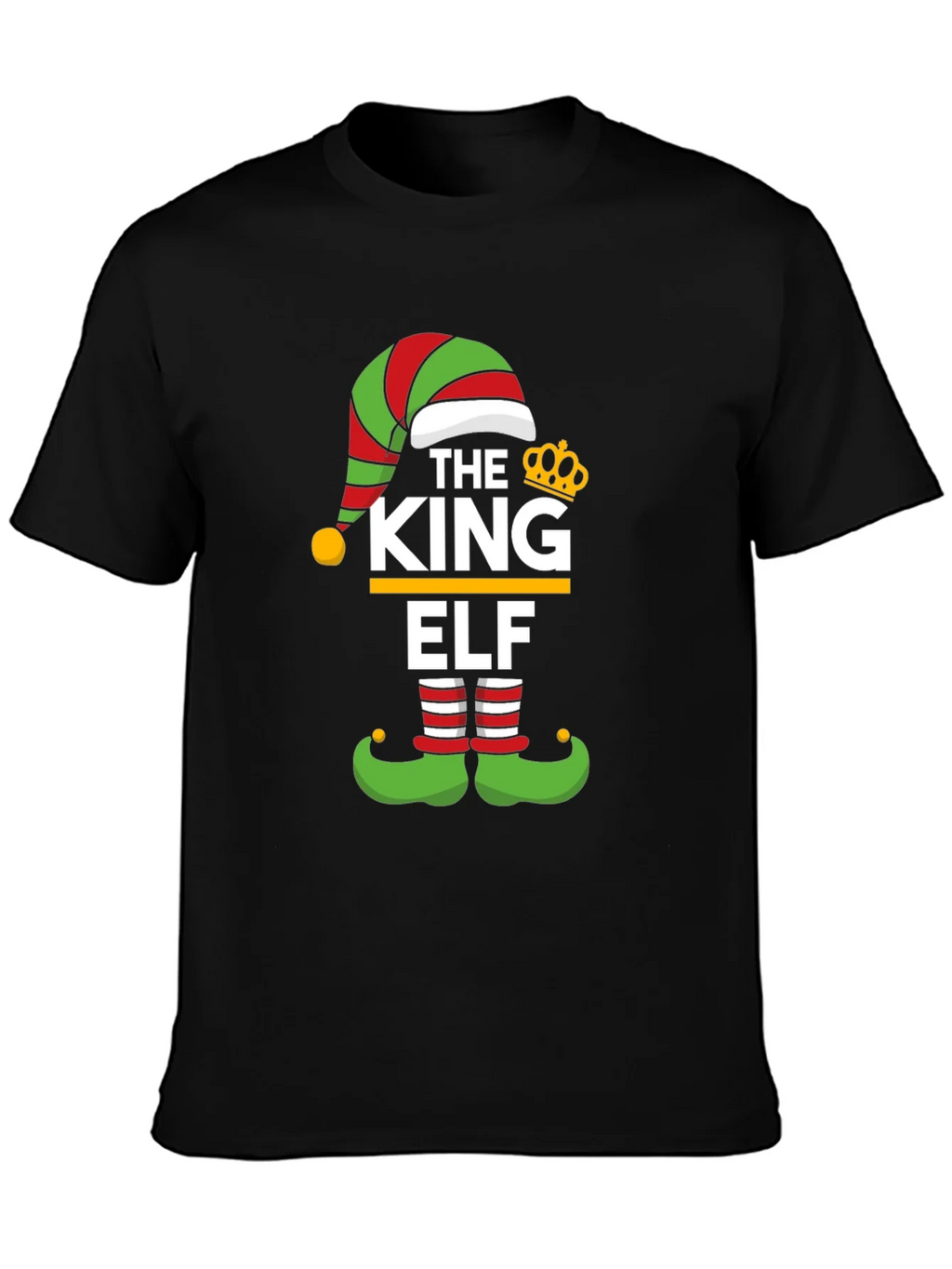 King Elf Christmas T-Shirt - Holiday Apparel
