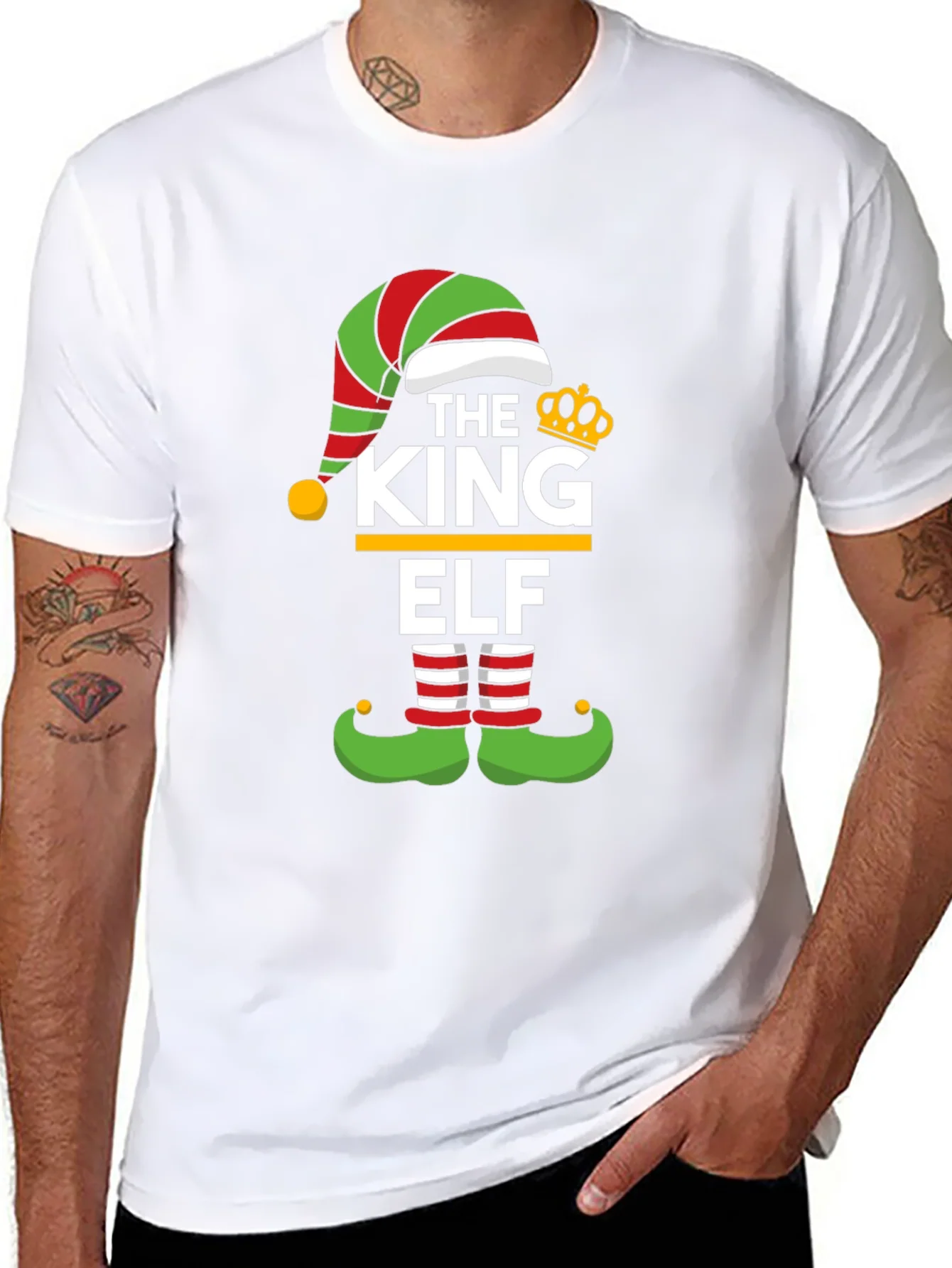 King Elf Christmas T-Shirt - Holiday Apparel