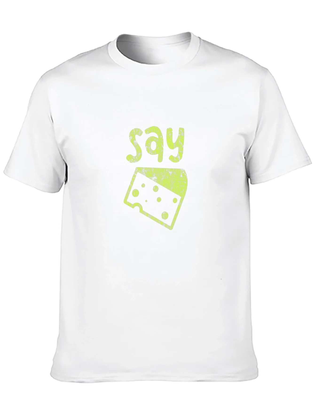 Say Cheese Graphic Tee - Fun Foodie Shirt