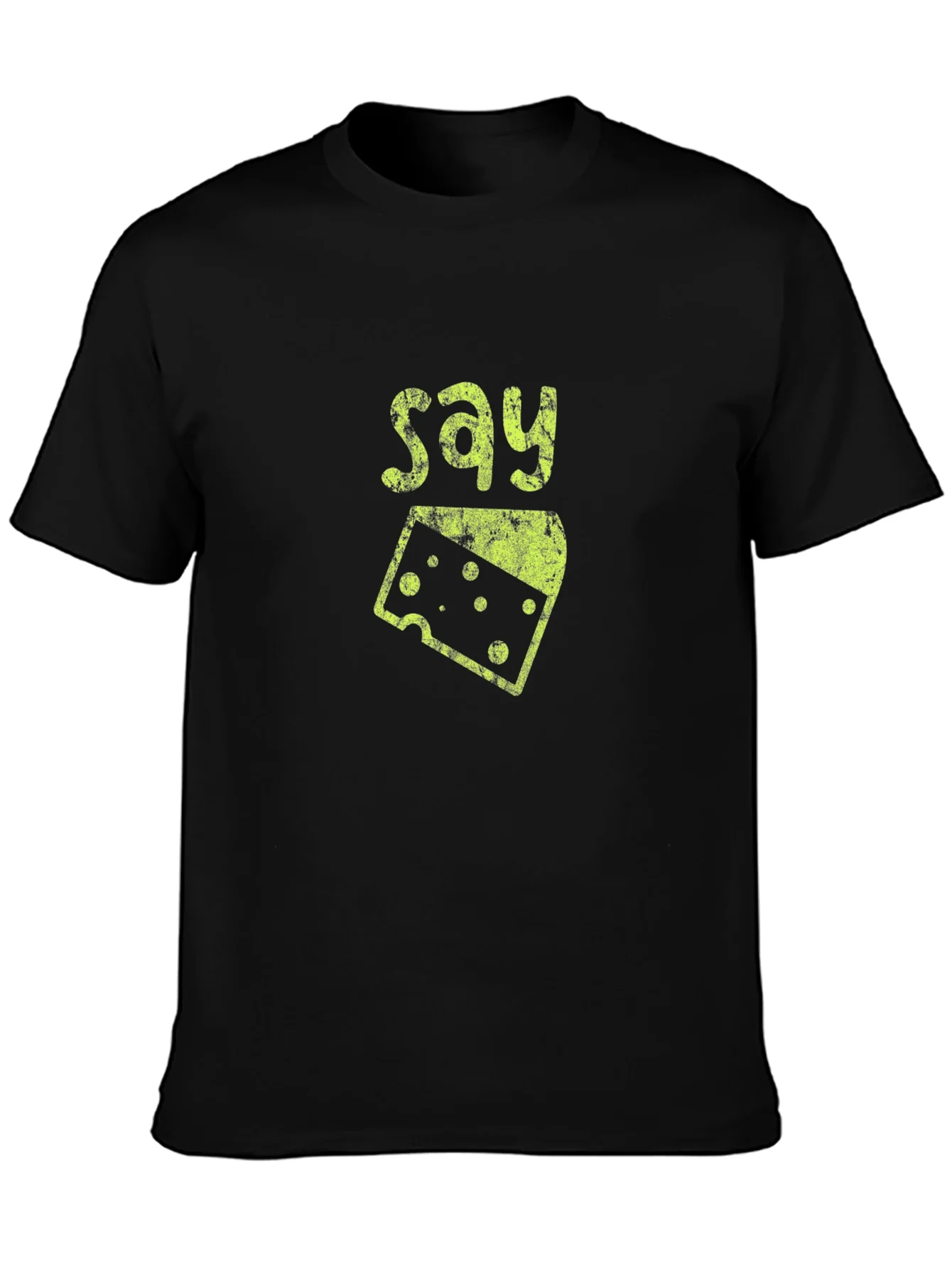 Say Cheese Graphic Tee - Fun Foodie Shirt
