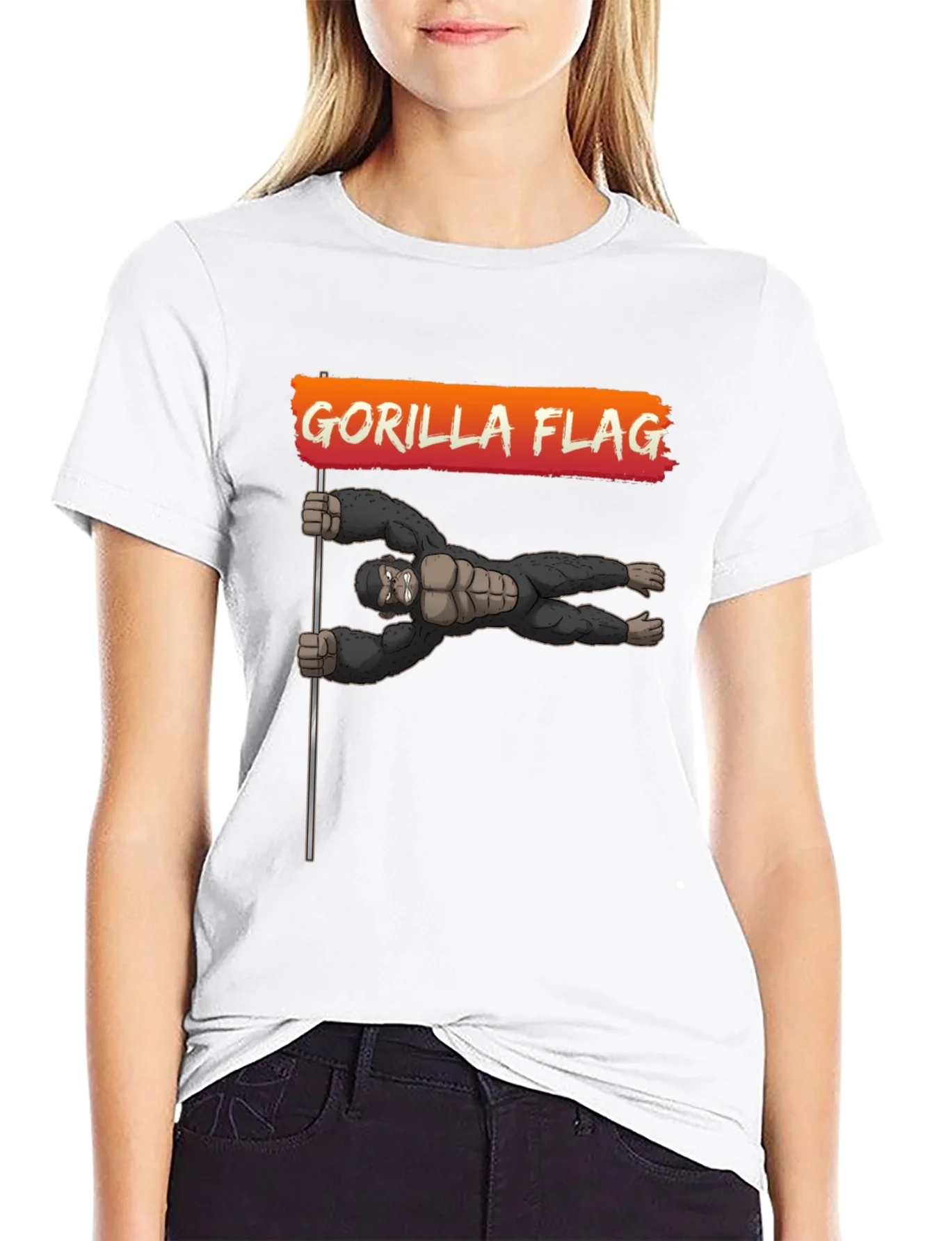 Gorilla Flag T-Shirt - Black Graphic Tee