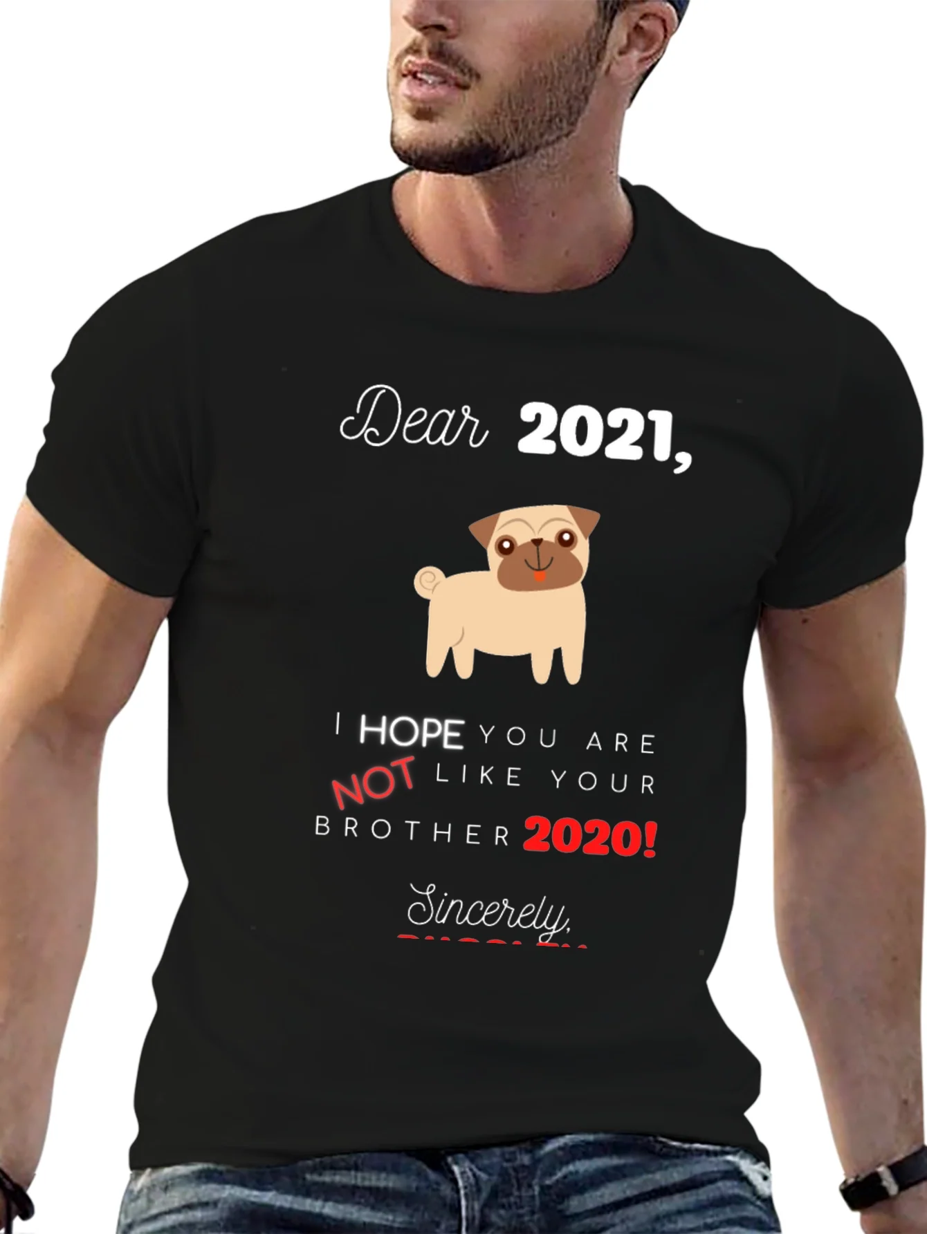 Funny 2021 Hopeful Graphic T-Shirt