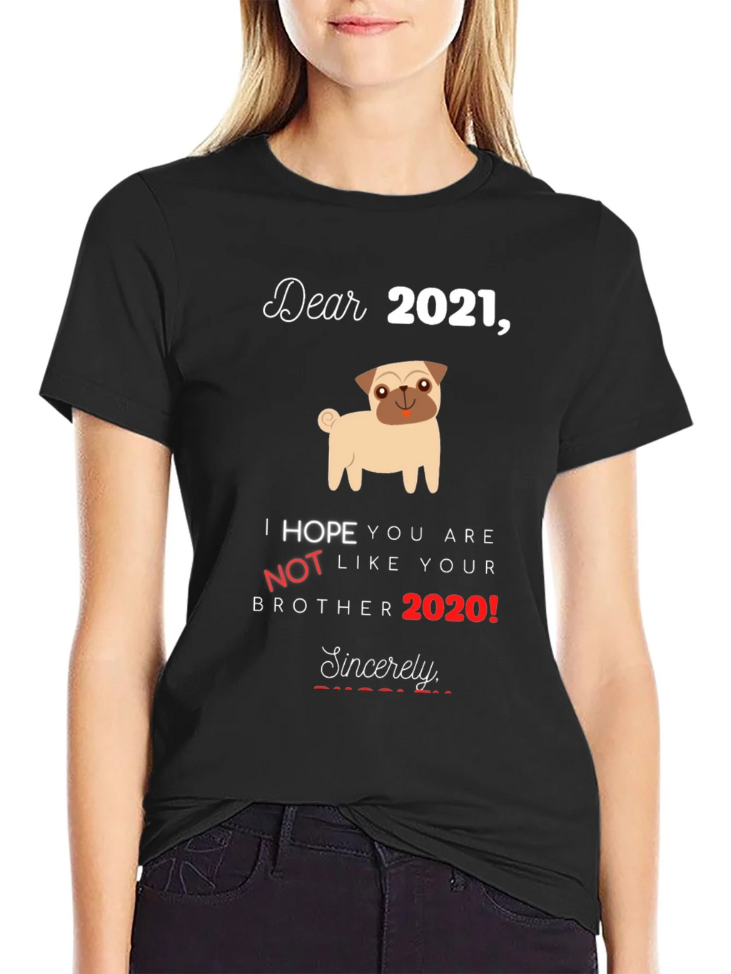 Funny 2021 Hopeful Graphic T-Shirt