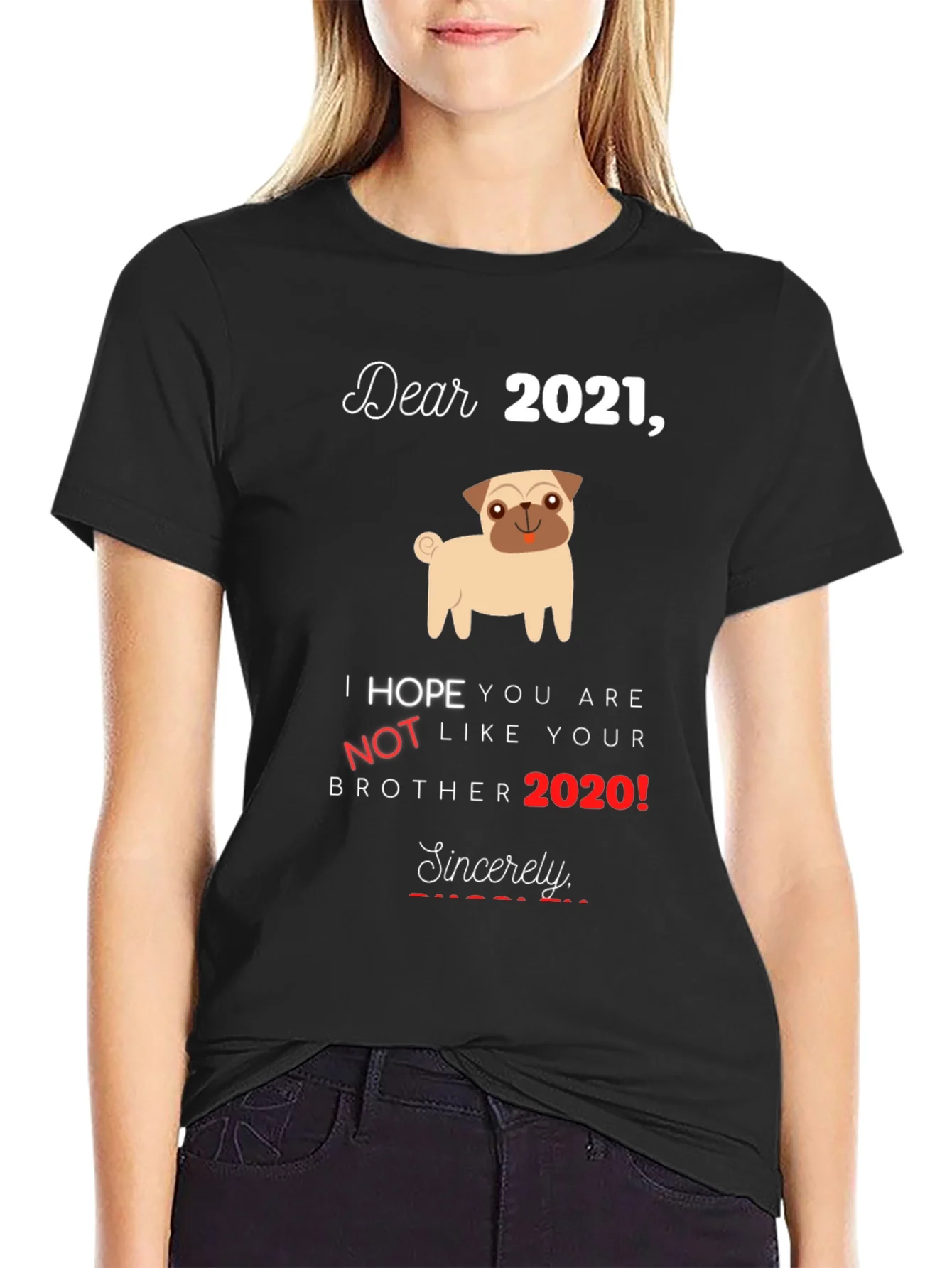 Funny 2021 Hopeful Graphic T-Shirt