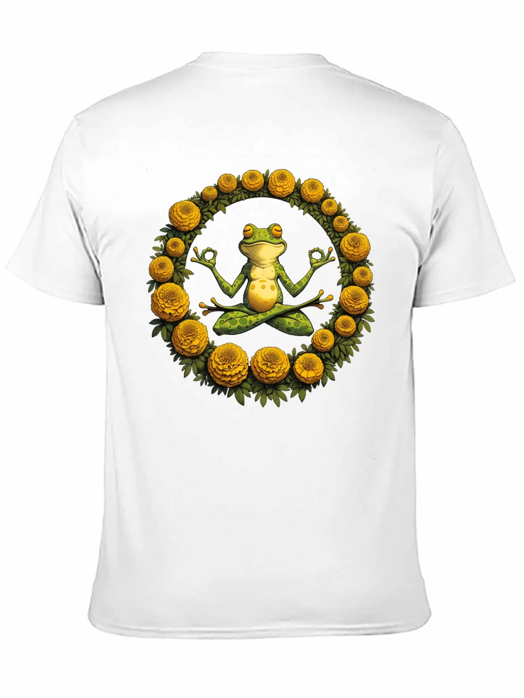 Zen Frog Yoga Graphic Tee - Black T-Shirt