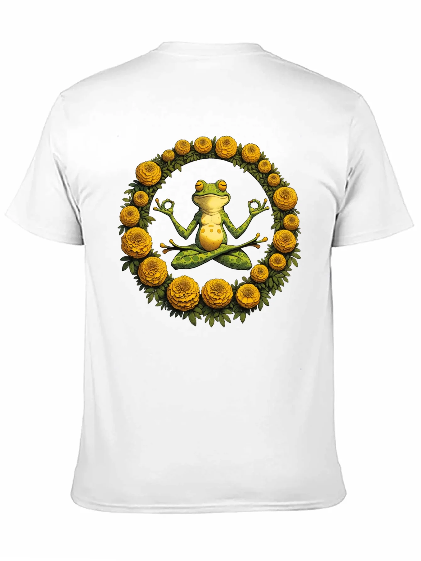 Zen Frog Yoga Graphic Tee - Black T-Shirt