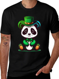 St Patricks Day Panda Graphic Tee