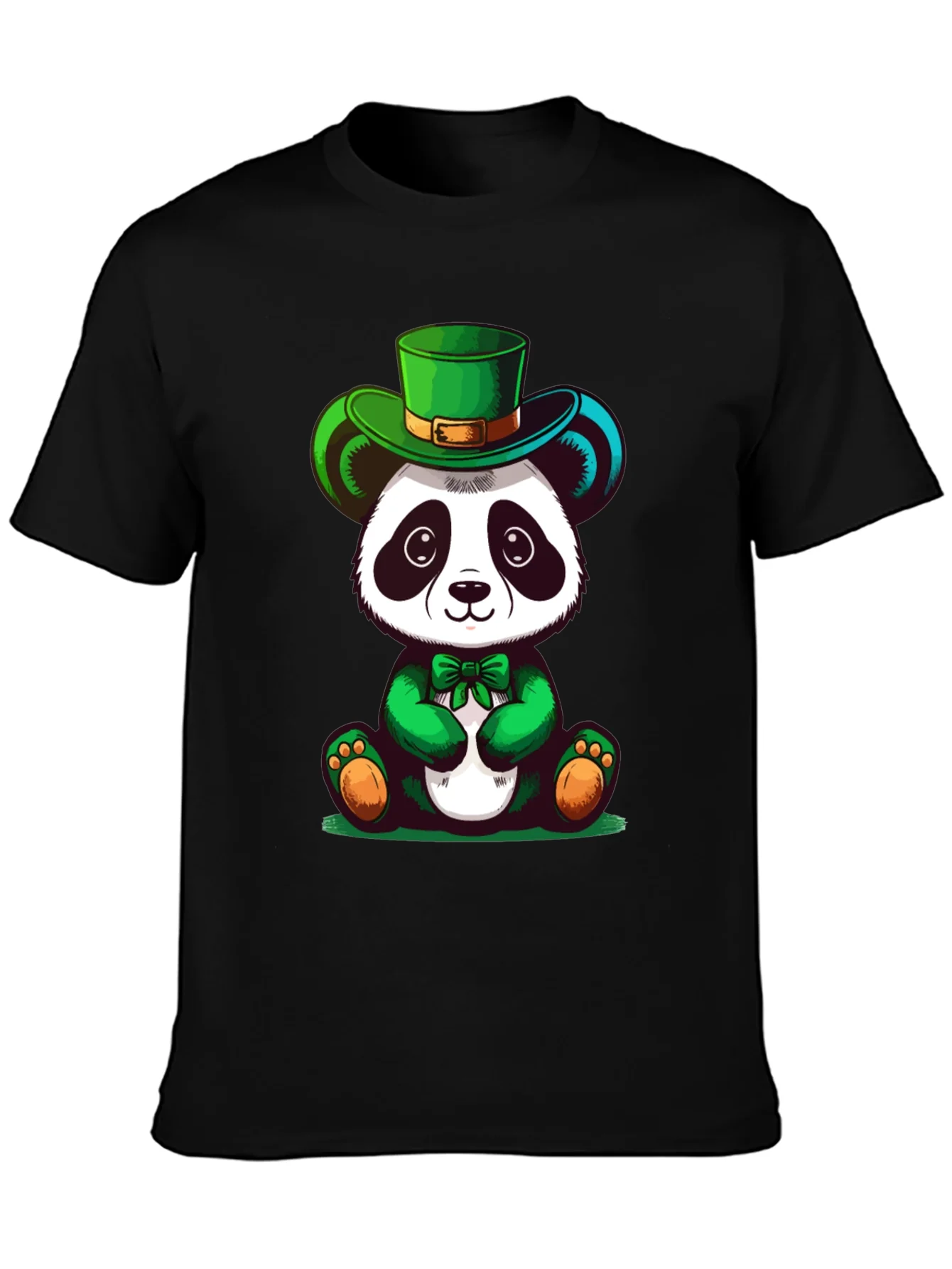 St Patricks Day Panda Graphic Tee
