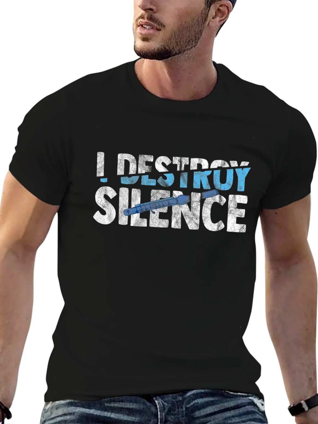 I Destroy Silence T-Shirt - Musician Gift Tee