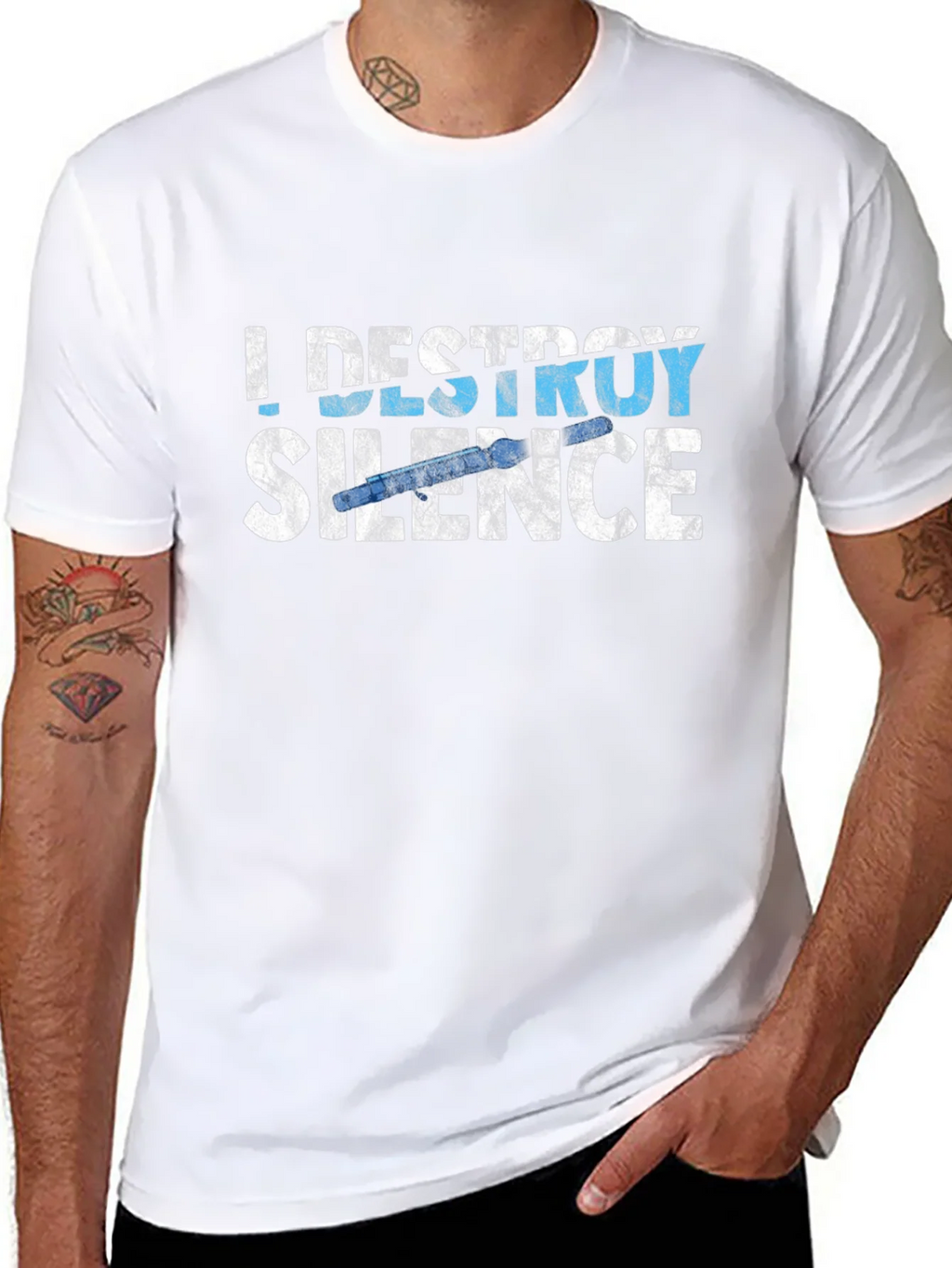 I Destroy Silence T-Shirt - Musician Gift Tee