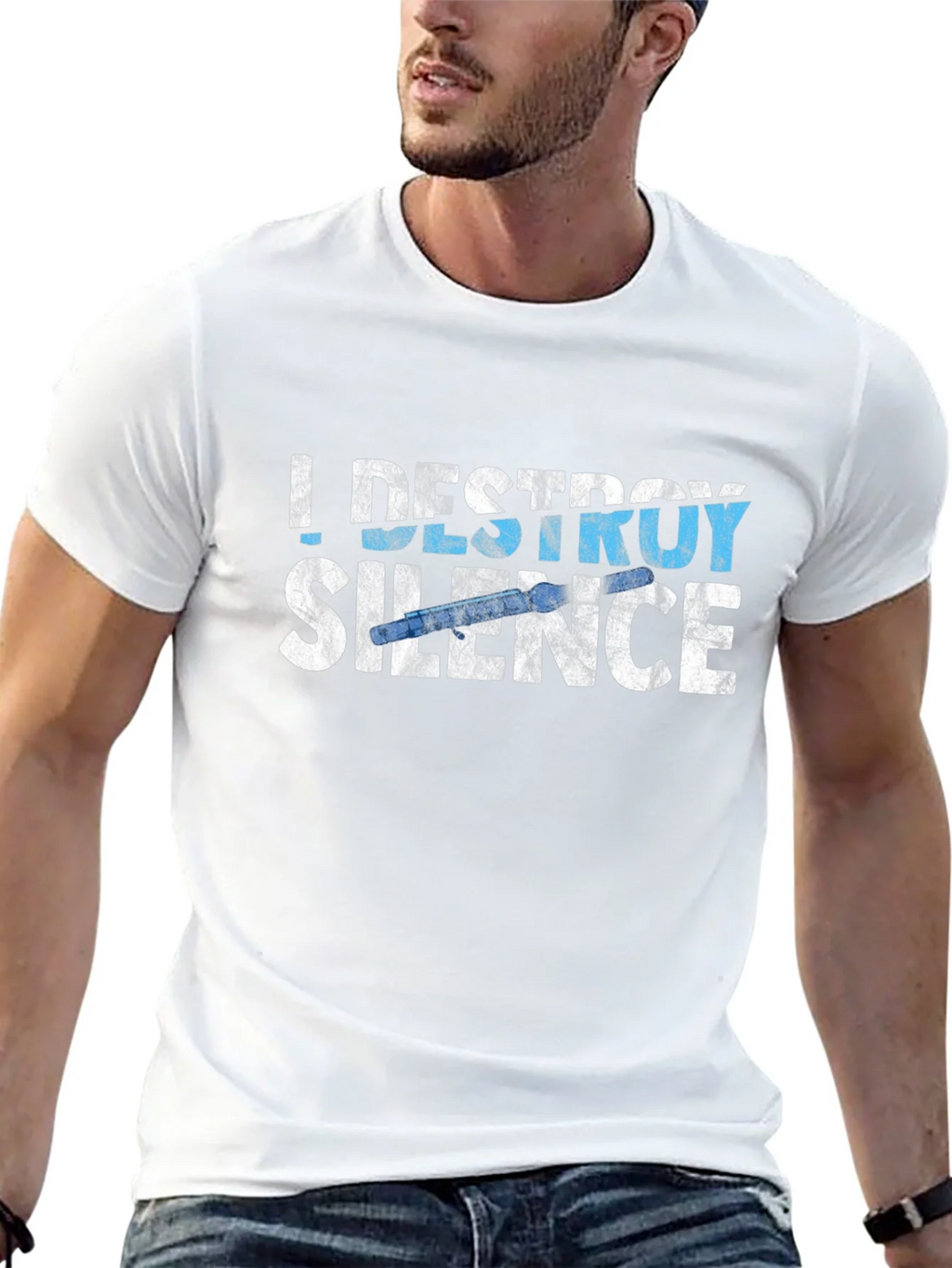 I Destroy Silence T-Shirt - Musician Gift Tee