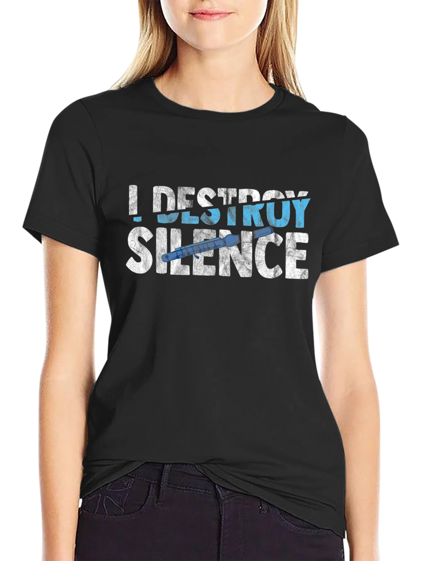 I Destroy Silence T-Shirt - Musician Gift Tee