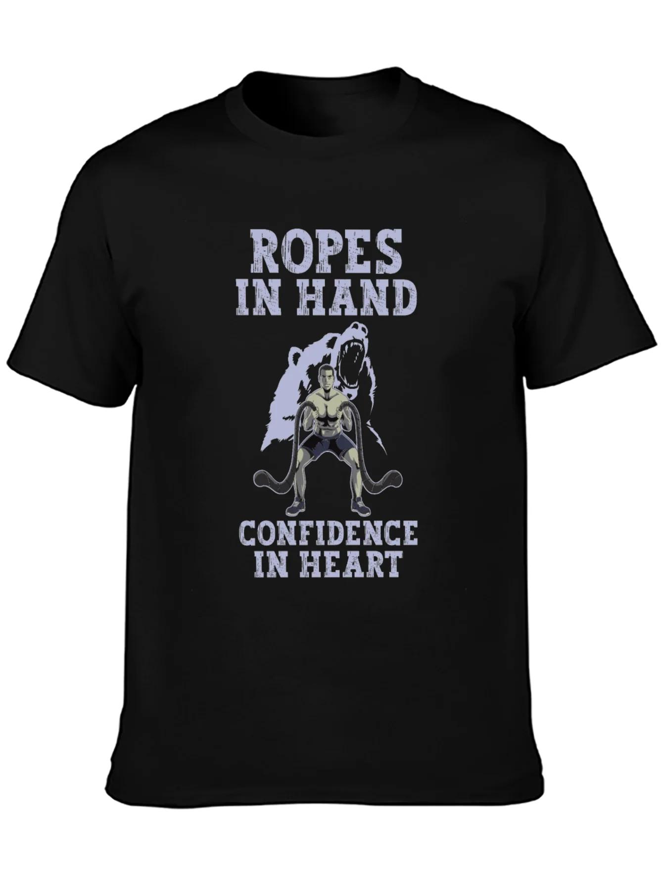 Ropes In Hand Confidence In Heart Graphic T-Shirt