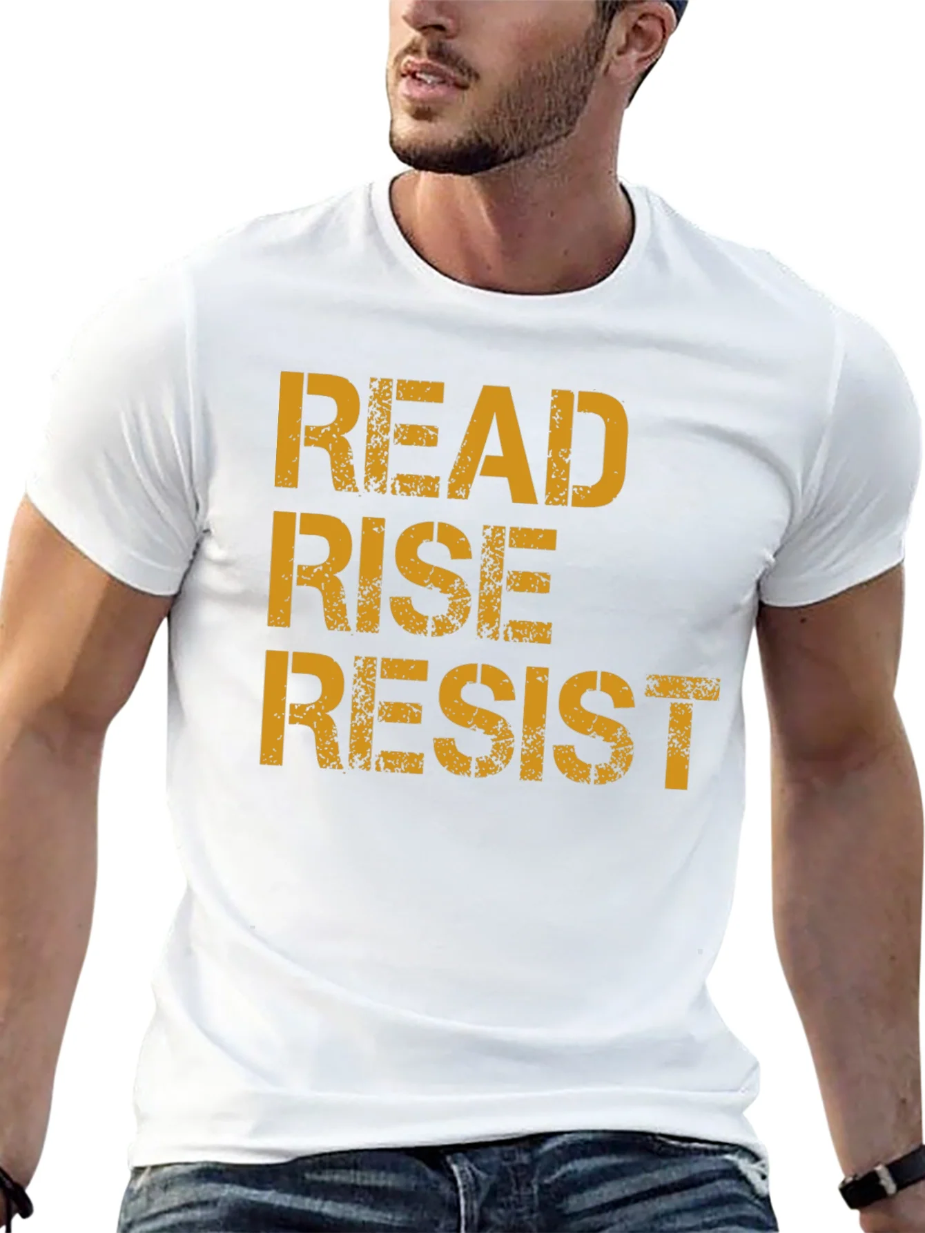 Read Rise Resist T-Shirt - Activist Statement Tee