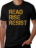 Read Rise Resist T-Shirt - Activist Statement Tee