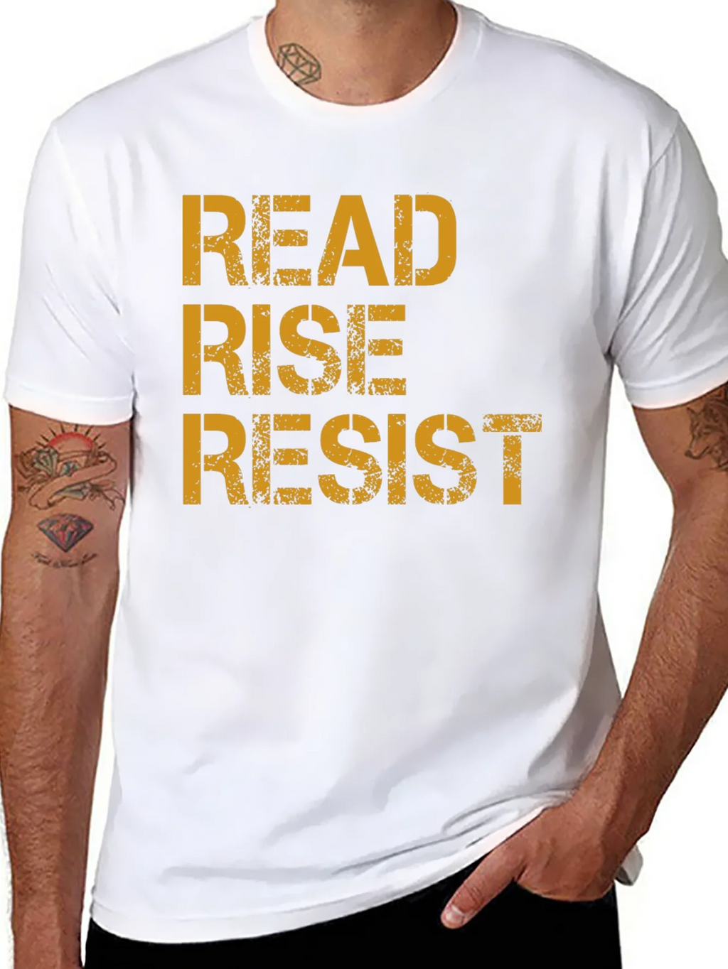 Read Rise Resist T-Shirt - Activist Statement Tee