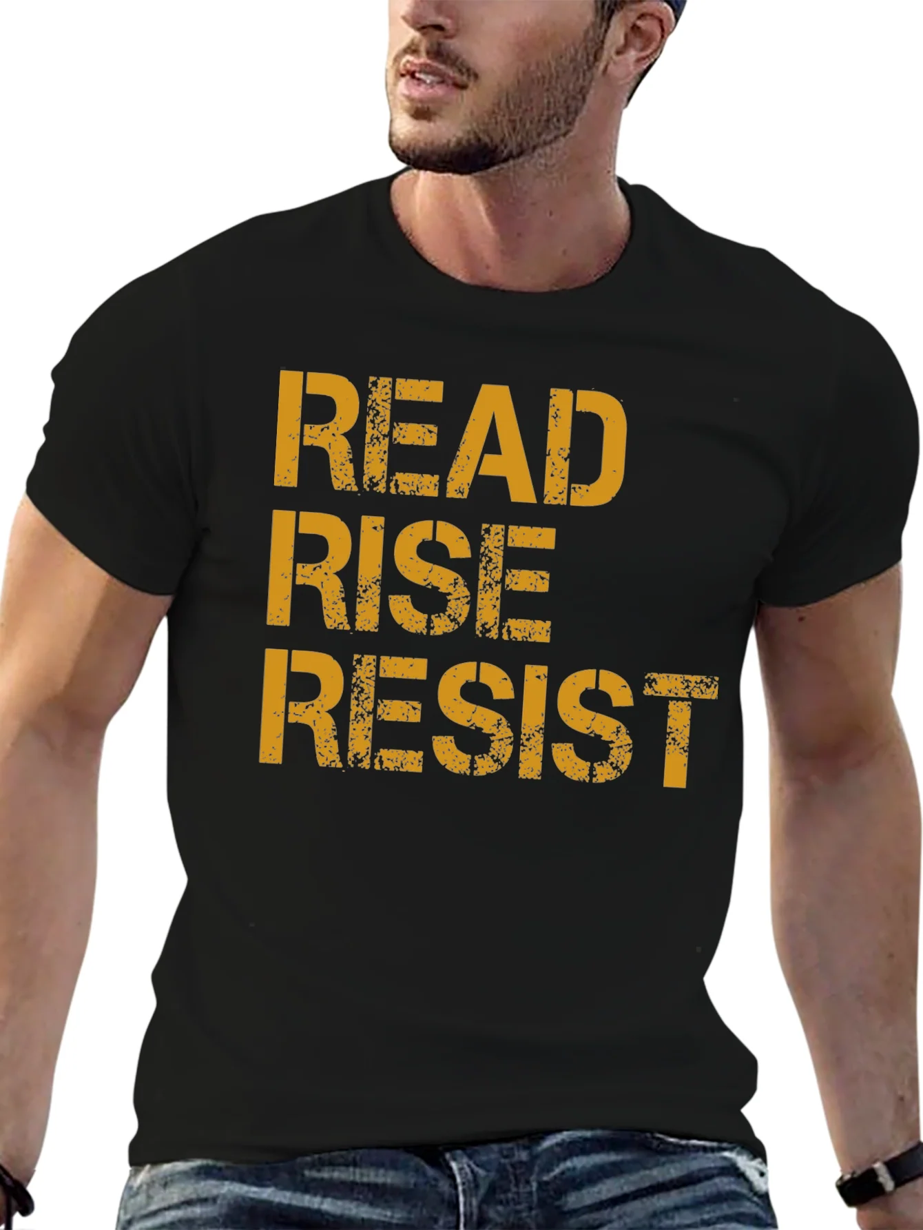 Read Rise Resist T-Shirt - Activist Statement Tee