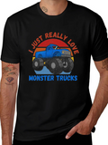Monster Truck Lover Graphic T-Shirt