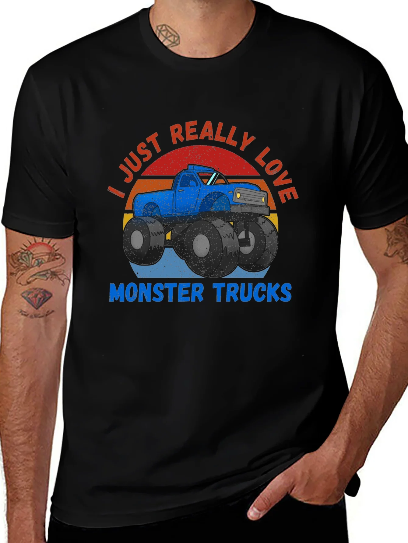 Monster Truck Lover Graphic T-Shirt