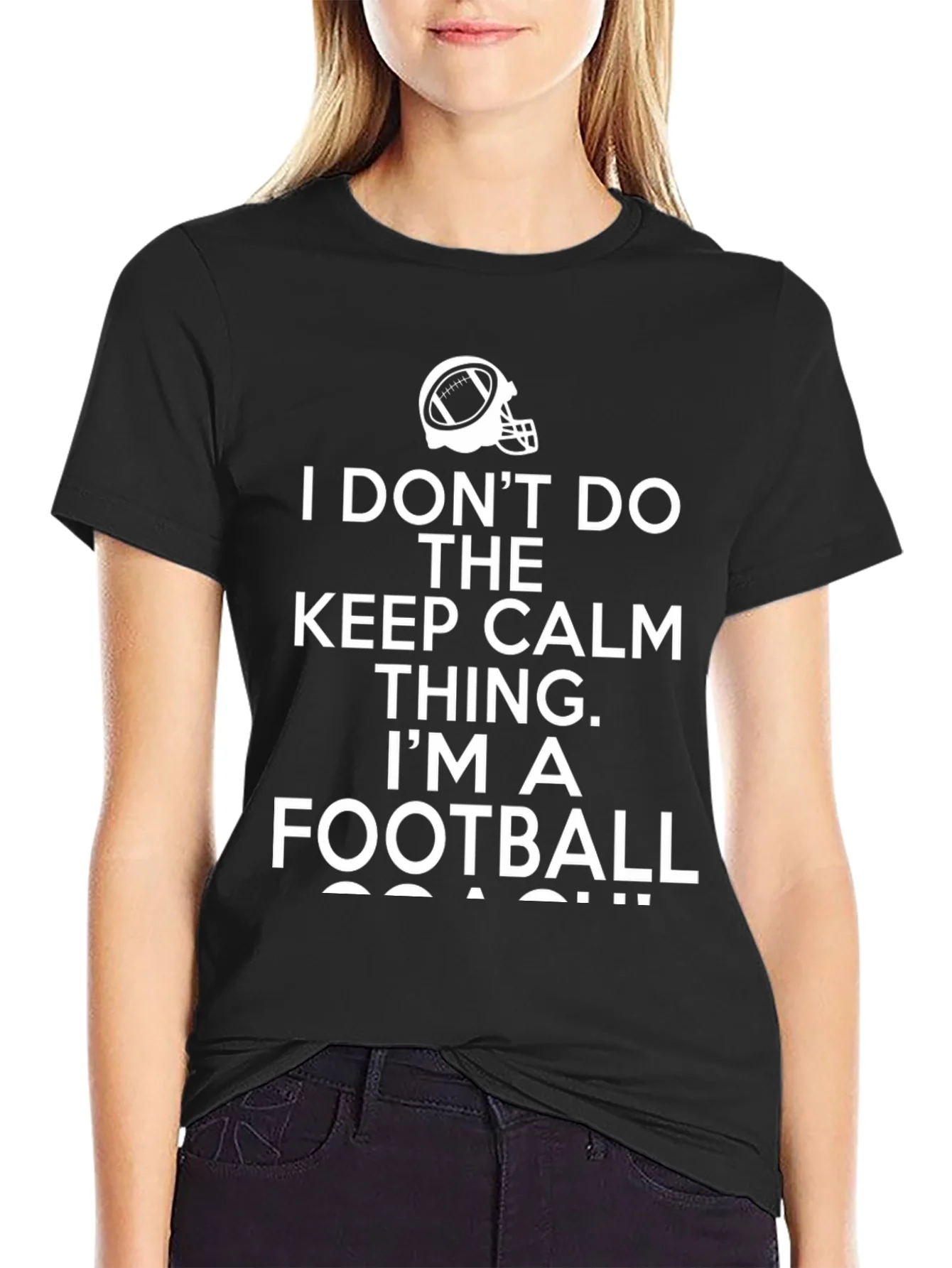 Funny Football Coach T-Shirt Keep Calm