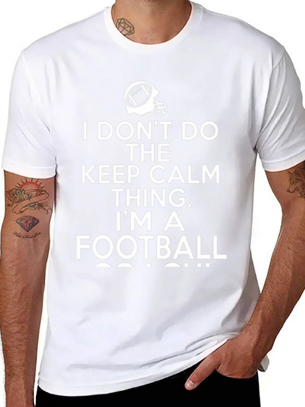 Funny Football Coach T-Shirt Keep Calm