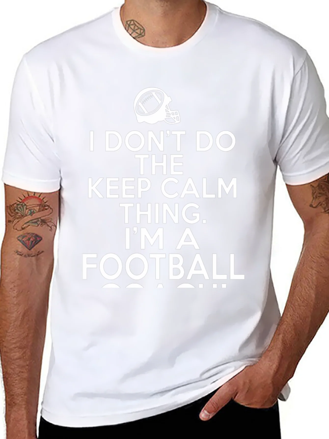 Funny Football Coach T-Shirt Keep Calm