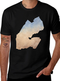 Djibouti Map T-Shirt - Black Graphic Tee