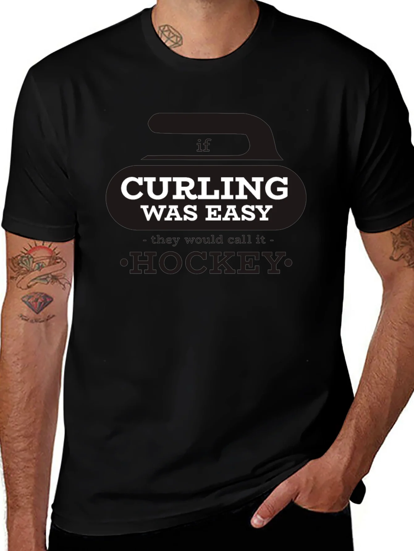 Curling Was Easy T-Shirt - Funny Sports Tee
