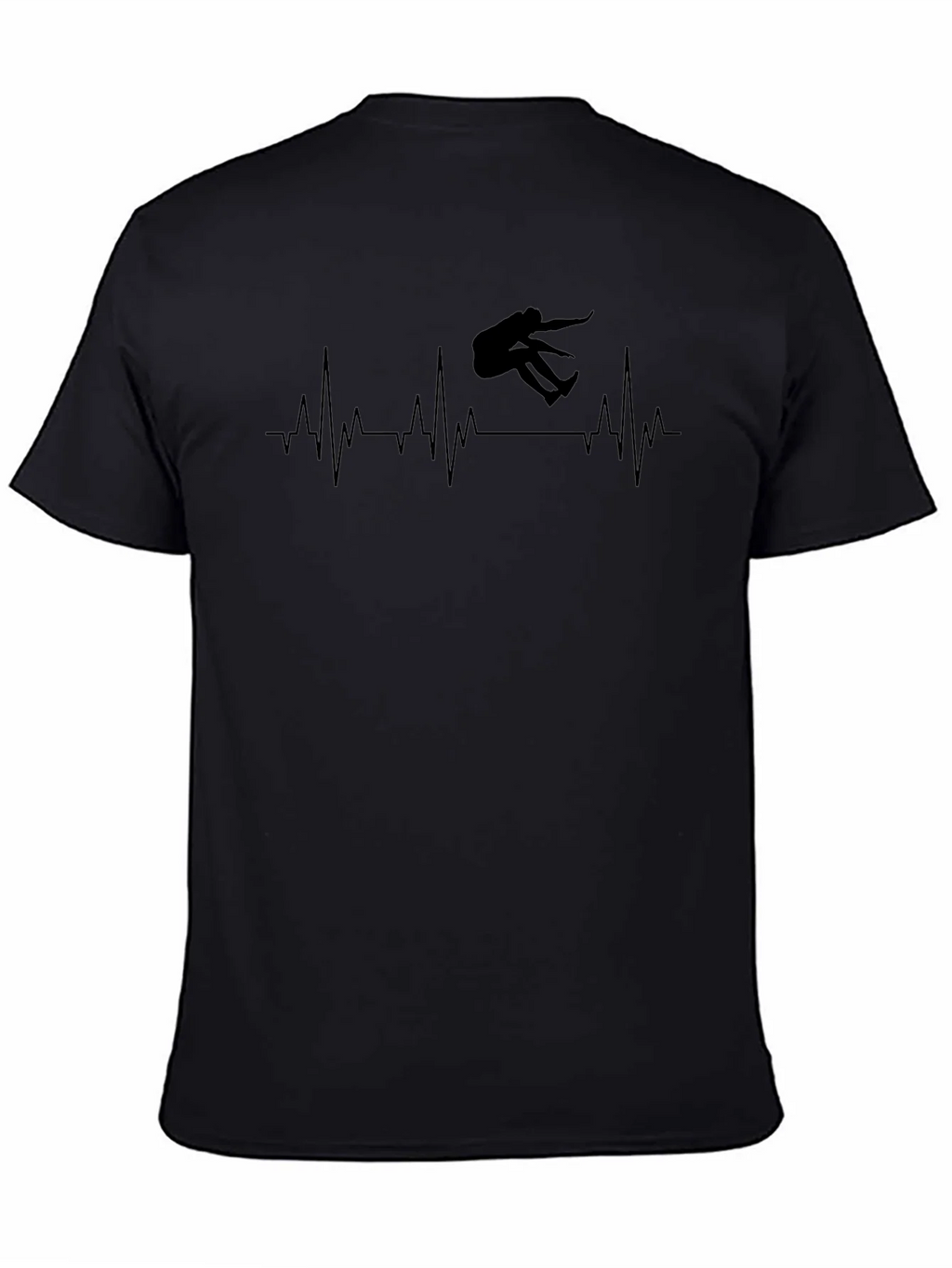 Skateboarding Heartbeat Graphic T-Shirt