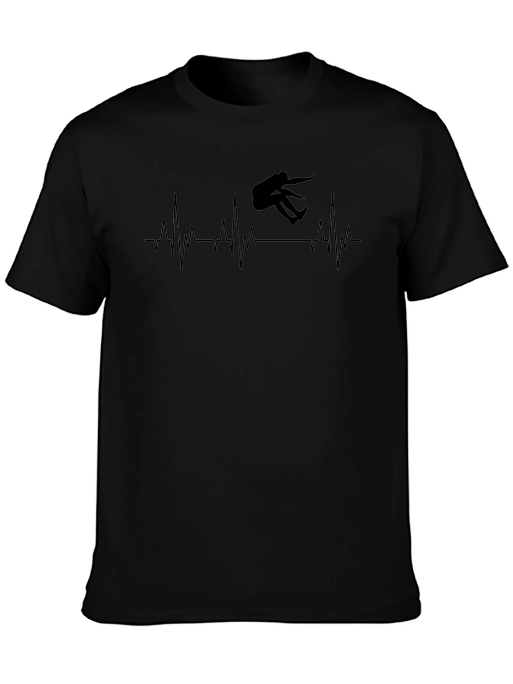 Skateboarding Heartbeat Graphic T-Shirt