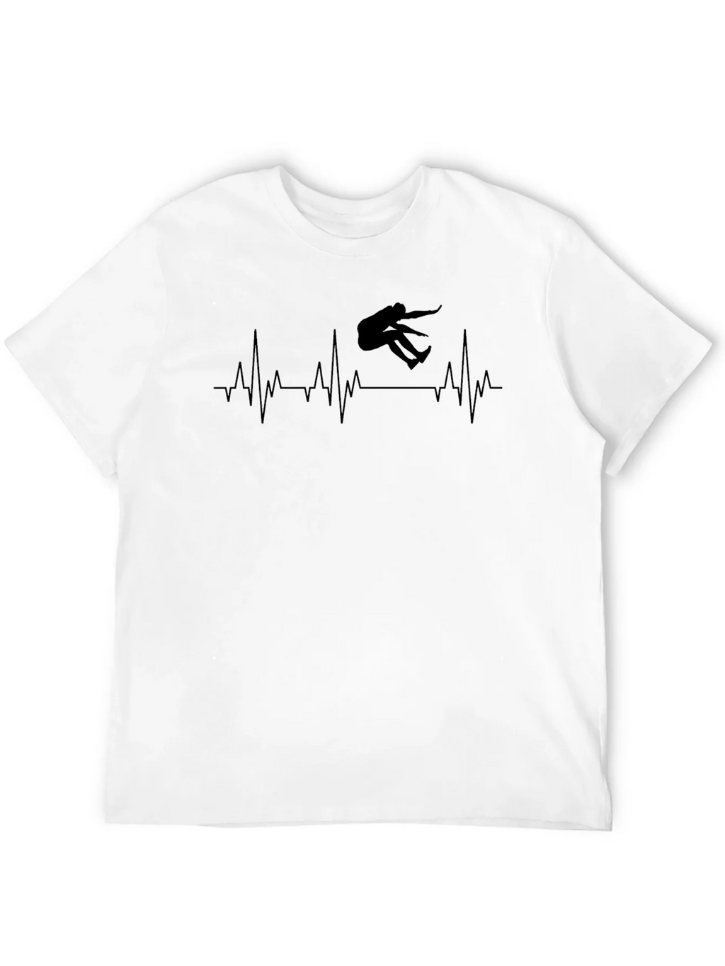Skateboarding Heartbeat Graphic T-Shirt