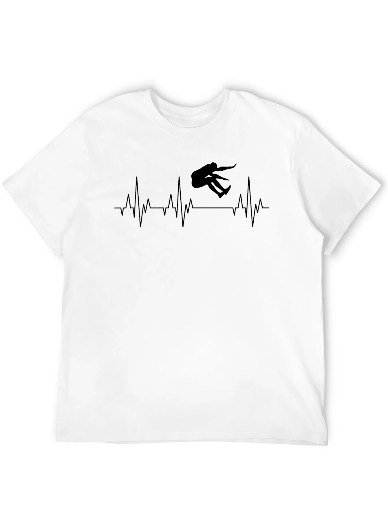 Skateboarding Heartbeat Graphic T-Shirt