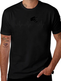 Skateboarding Heartbeat Graphic T-Shirt