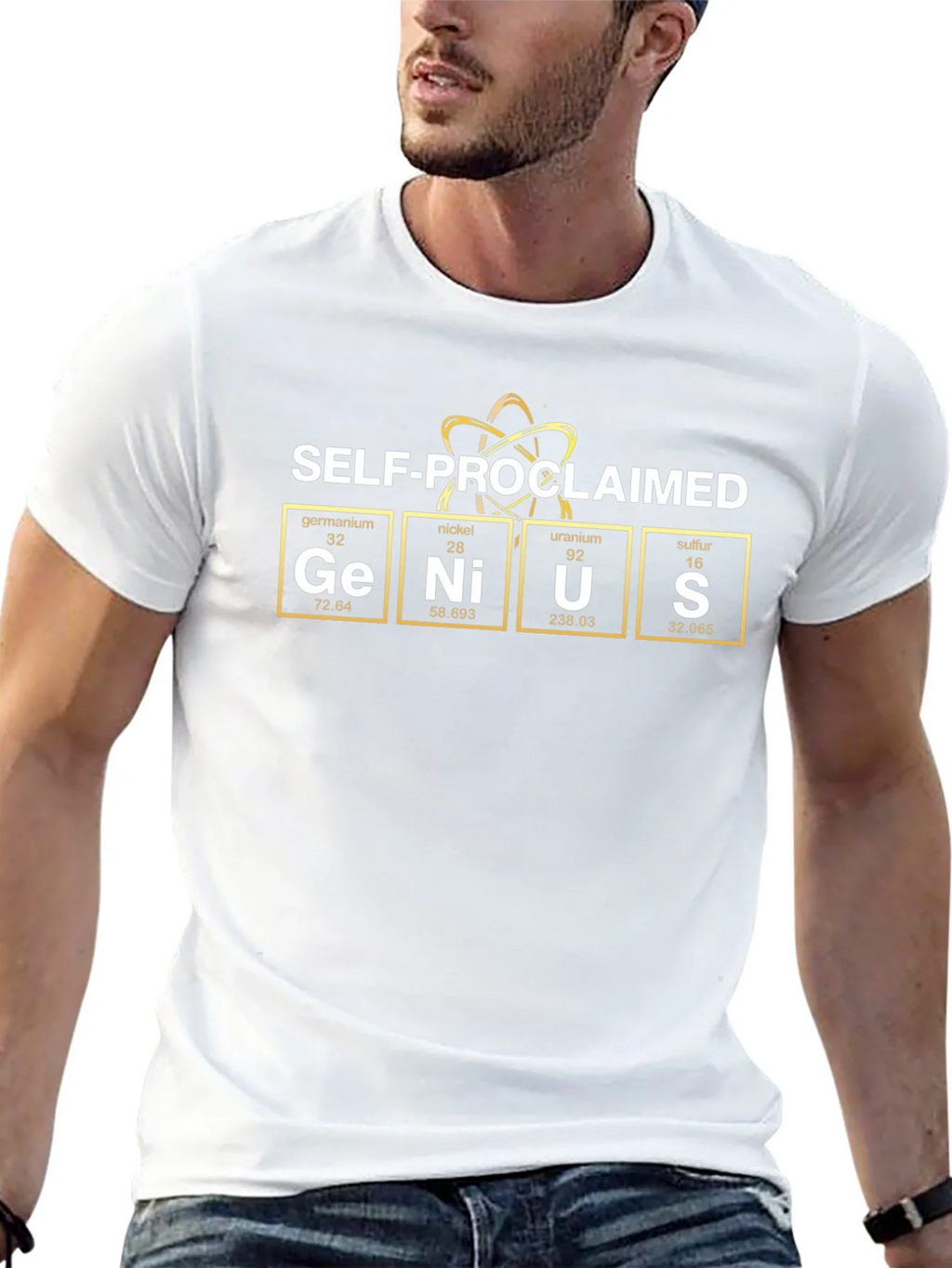 Self-Proclaimed Genius Periodic Table T-Shirt