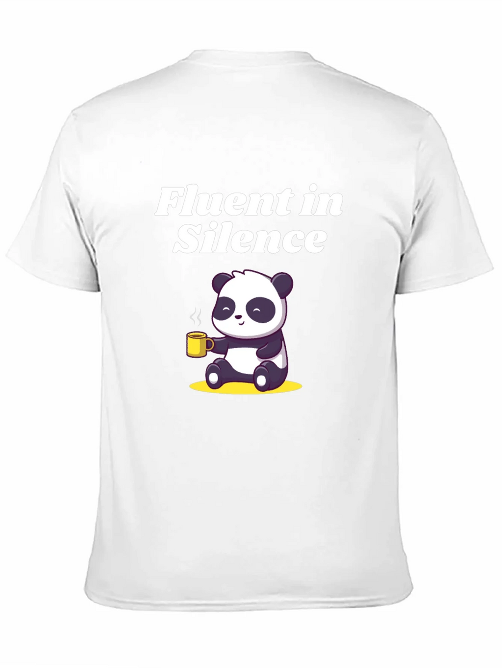 Fluent in Silence Panda T-Shirt - Coffee Lover