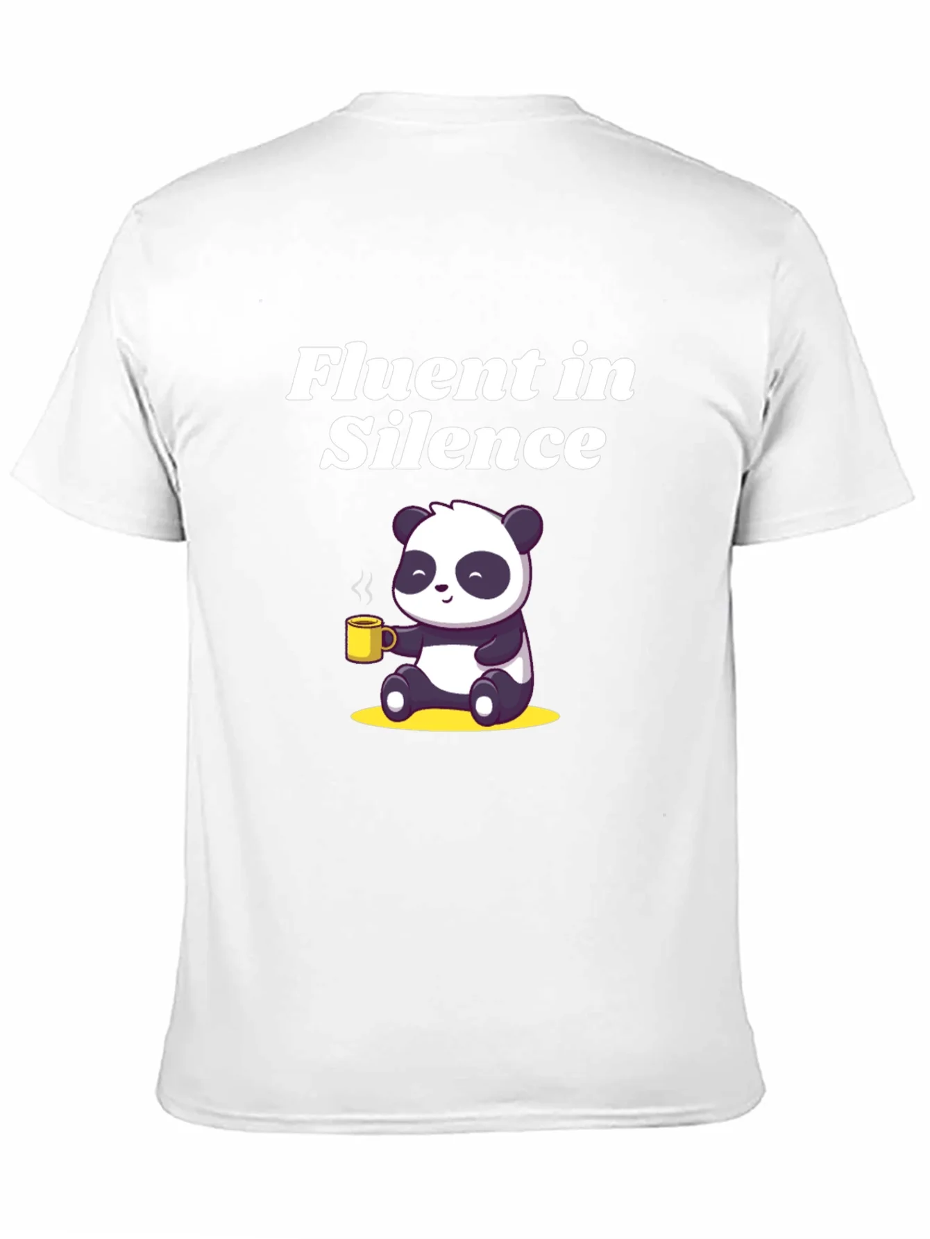 Fluent in Silence Panda T-Shirt - Coffee Lover