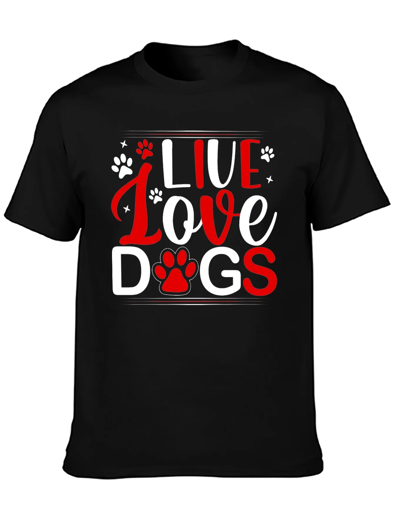Live Love Dogs Graphic Tee - Unisex T-Shirt