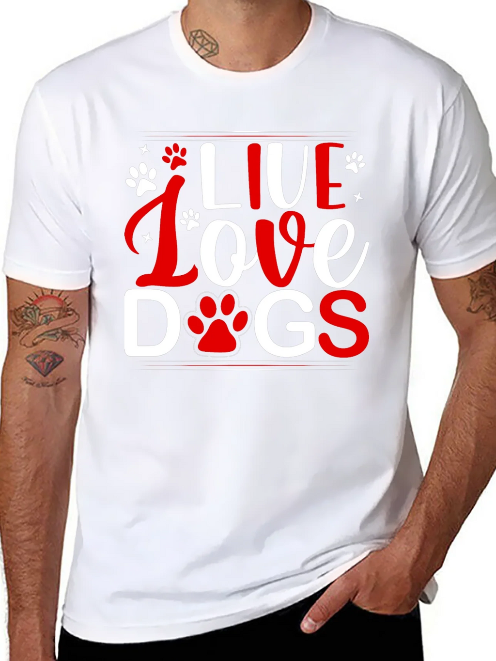 Live Love Dogs Graphic Tee - Unisex T-Shirt
