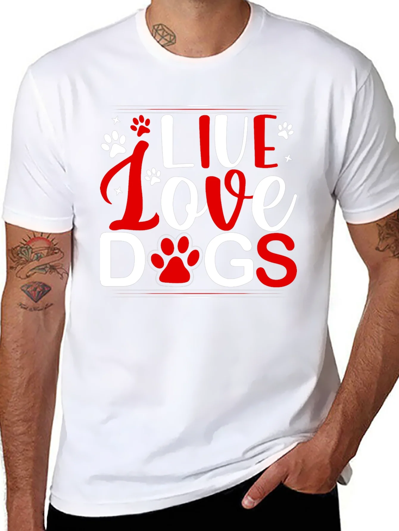 Live Love Dogs Graphic Tee - Unisex T-Shirt