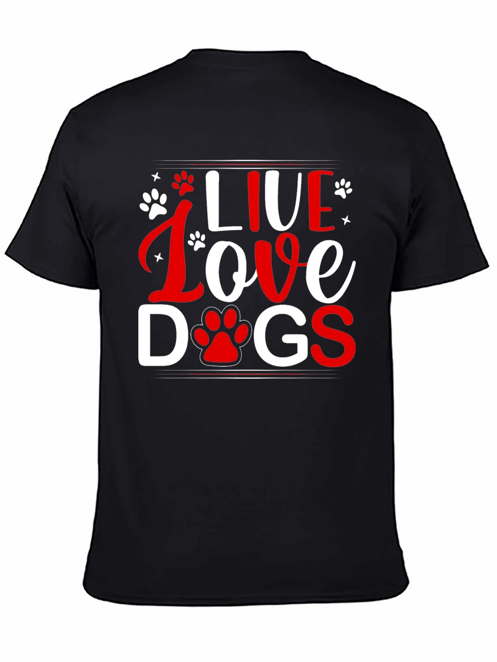 Live Love Dogs Graphic Tee - Unisex T-Shirt