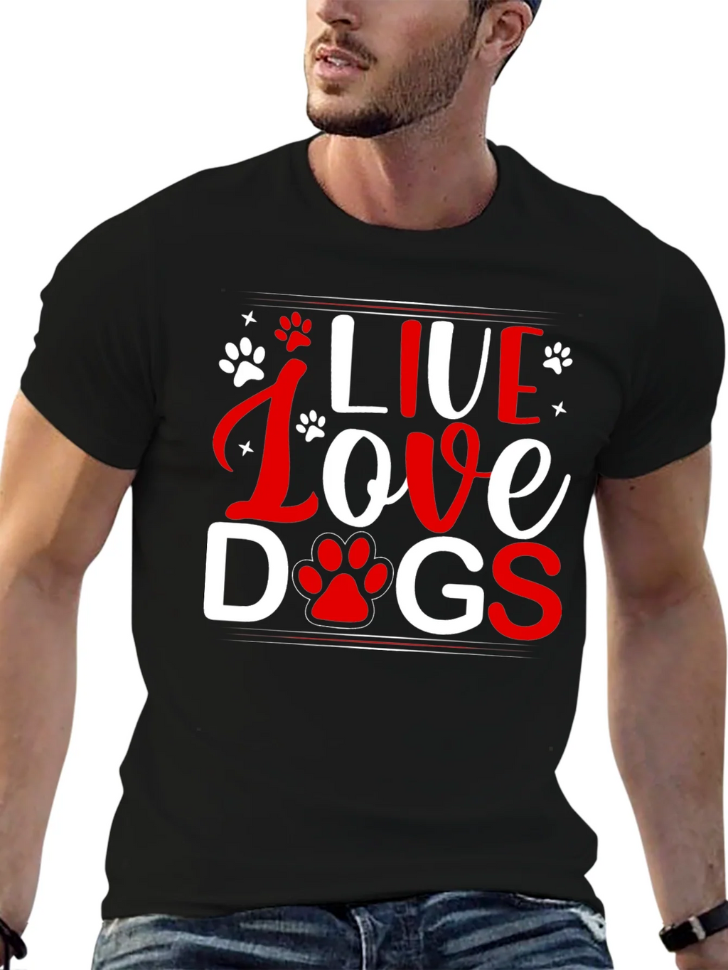 Live Love Dogs Graphic Tee - Unisex T-Shirt